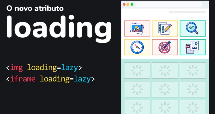 Uma imagem que descreve o lazy loading nas imagens e vídeos